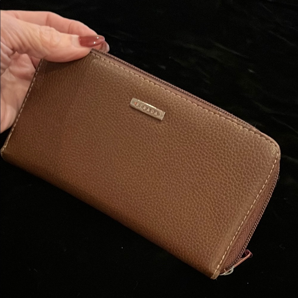 Strada Wallet with 8 Credit Card Slots or Cash/Ck Slots & 1 Zip Coin Compartment
